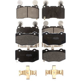 Front Rear Semi-Metallic Brake Pads Kit For Chevrolet Corvette Camaro KPF-100522