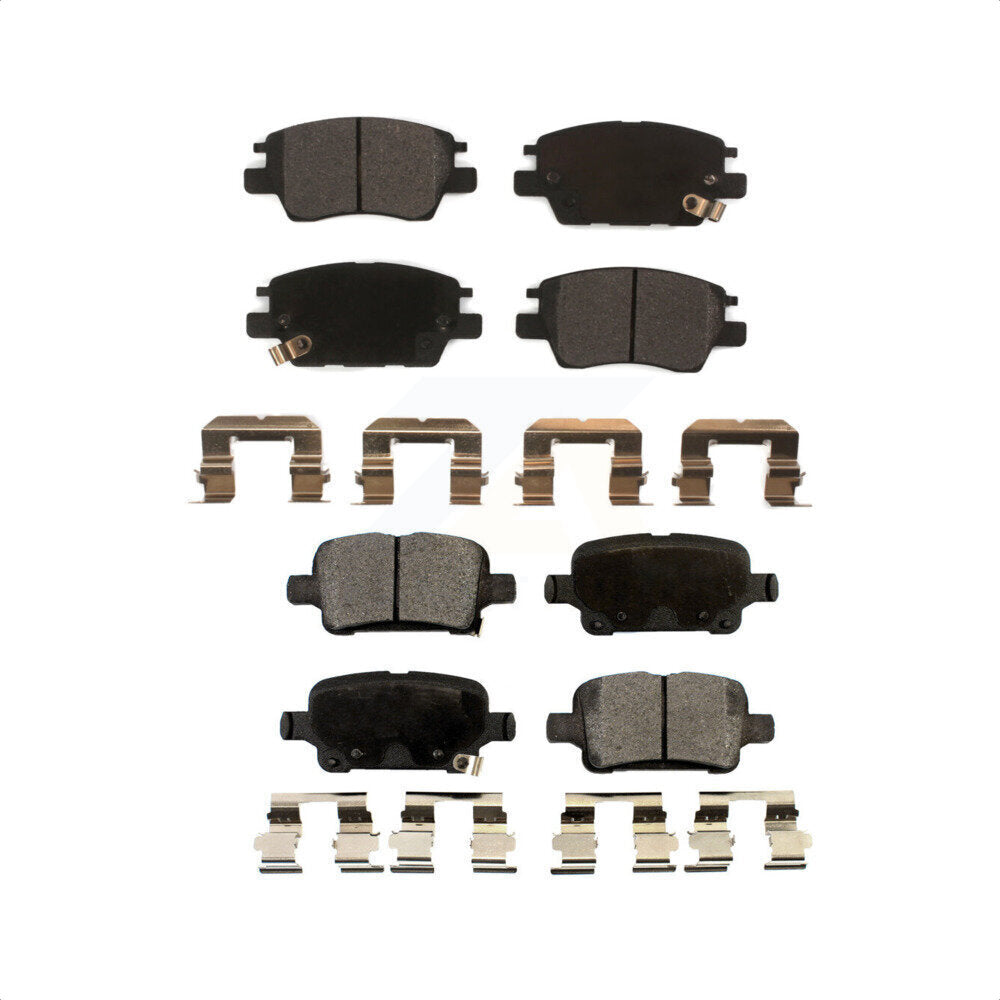 Front Rear Semi-Metallic Brake Pads Kit For Chevrolet Cruze Volt Bolt EV EUV KPF-100282