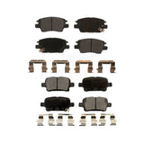 Front Rear Semi-Metallic Brake Pads Kit For Chevrolet Cruze Volt Bolt EV EUV KPF-100282
