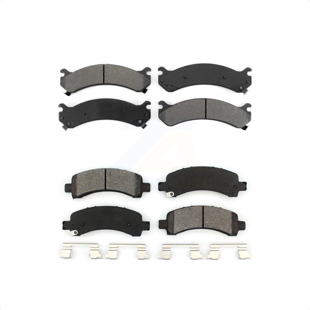 Front Rear Semi-Metallic Brake Pads Kit For Chevrolet Express 3500 2500 GMC Savana 4500 KSM-100327