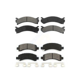Front Rear Semi-Metallic Brake Pads Kit For Chevrolet Express 3500 2500 GMC Savana 4500 KSM-100327