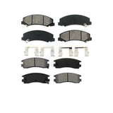 Front Rear Semi-Metallic Brake Pads Kit For Chevrolet Impala Buick LaCrosse Monte Carlo Allure KSM-100537