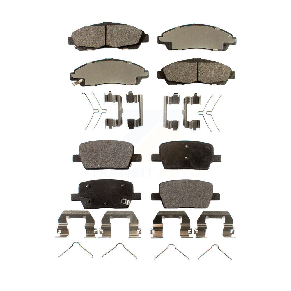 Front Rear Semi-Metallic Brake Pads Kit For Chevrolet Traverse GMC Acadia Cadillac XT5 Buick Enclave Blazer XT6 KPF-100288