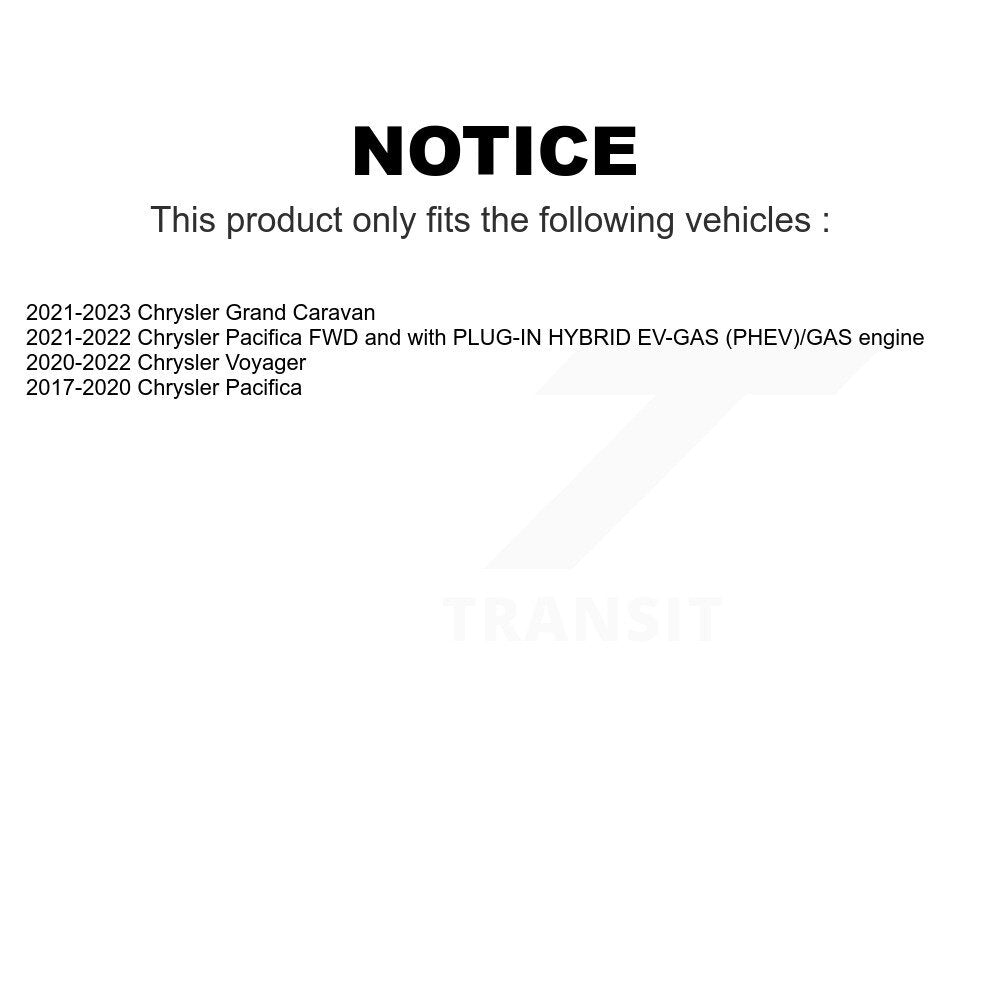 Front Rear Semi-Metallic Brake Pads Kit For Chrysler Pacifica Voyager Grand Caravan KPF-100233