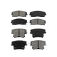 Front Rear Semi-Metallic Brake Pads Kit For Dodge Charger Chrysler 300 Challenger Magnum KSM-100028