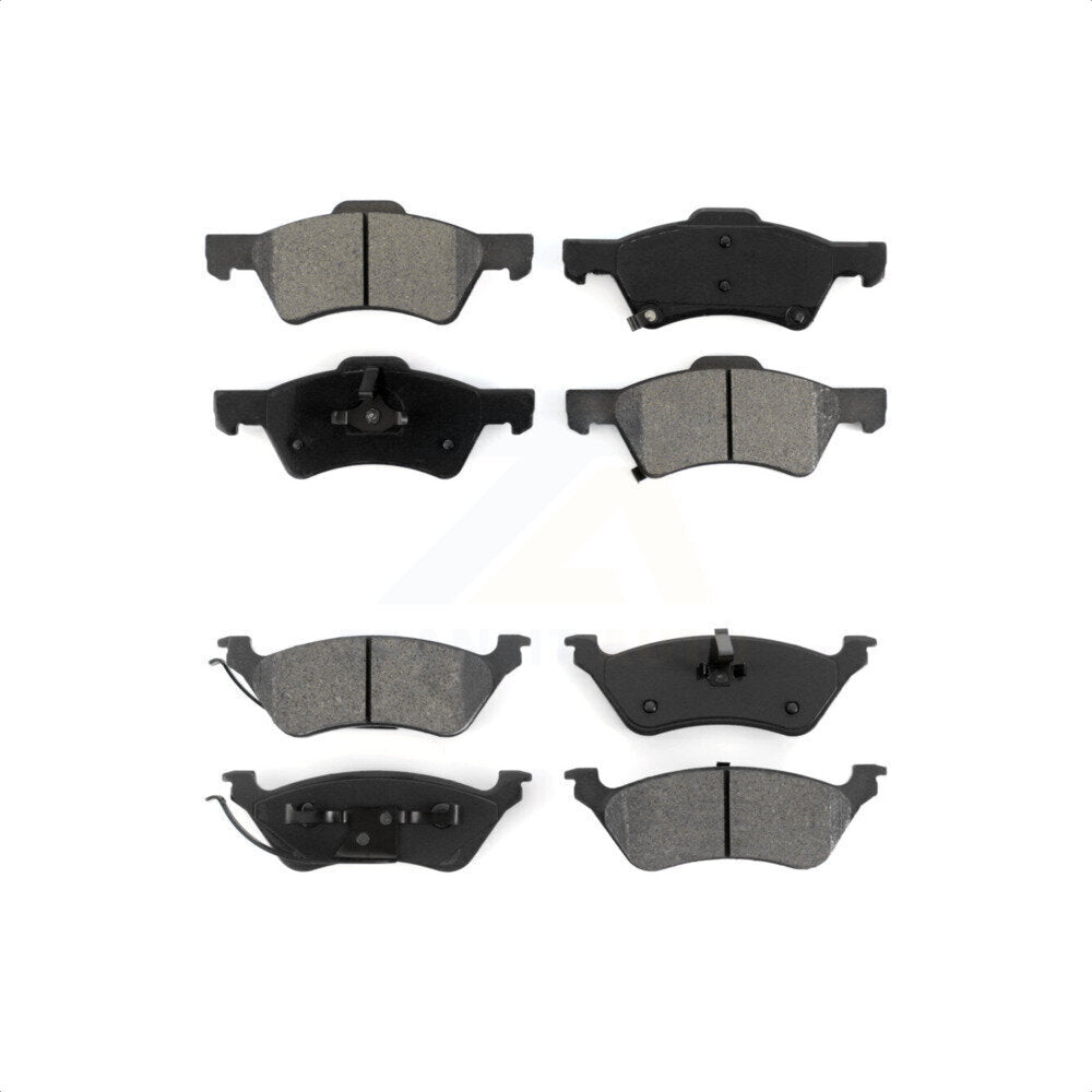 Front Rear Semi-Metallic Brake Pads Kit For Dodge Grand Caravan Chrysler Town & Country Voyager KSM-100378