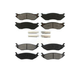 Front Rear Semi-Metallic Brake Pads Kit For Dodge Ram 1500 KSM-100443