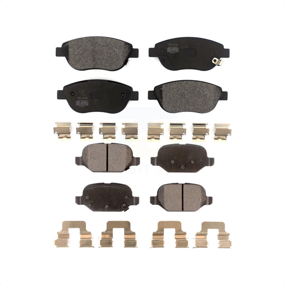 Front Rear Semi-Metallic Brake Pads Kit For Fiat 500 KPF-100528
