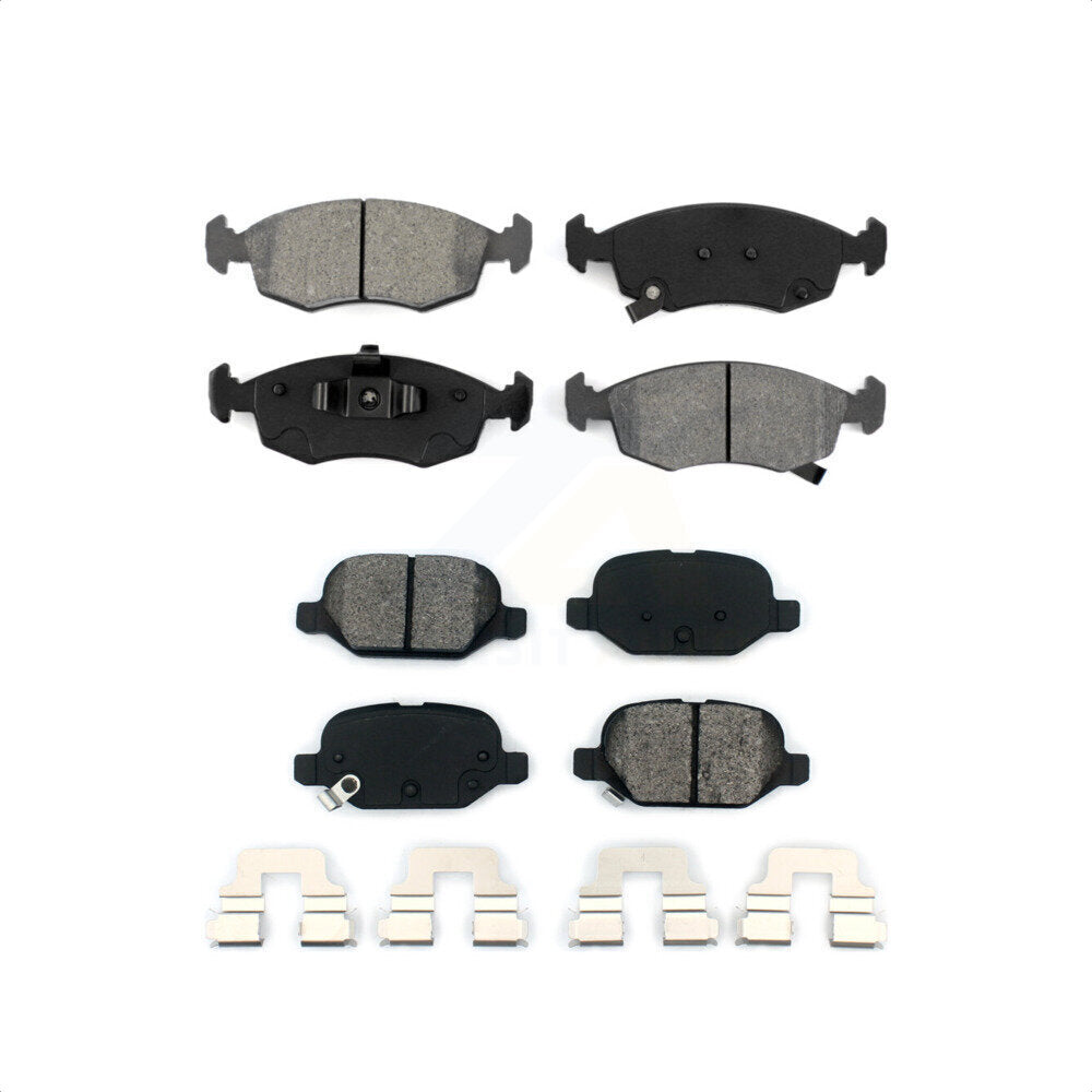 Front Rear Semi-Metallic Brake Pads Kit For Fiat 500 KSM-100192