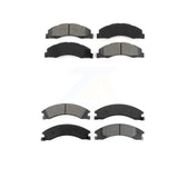 Front Rear Semi-Metallic Brake Pads Kit For Ford E-350 Super Duty E-250 E-150 E-450 Econoline KSM-100120