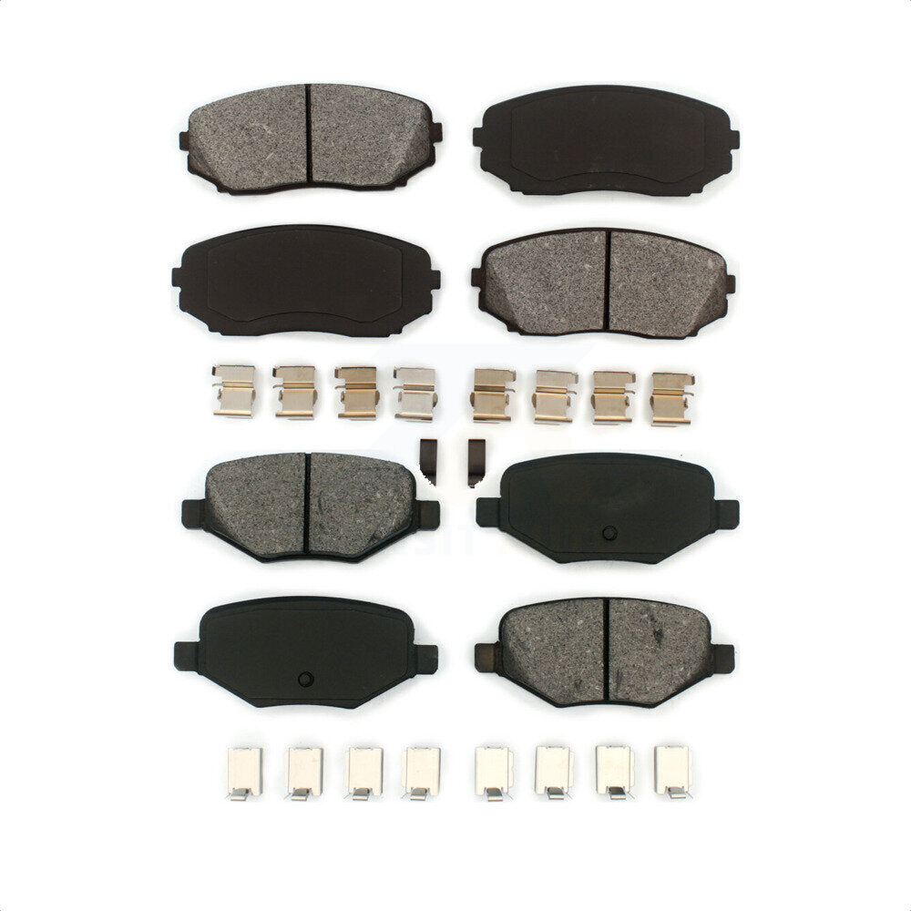 Front Rear Semi-Metallic Brake Pads Kit For Ford Edge Lincoln MKX KSM-100096