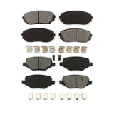 Front Rear Semi-Metallic Brake Pads Kit For Ford Edge Lincoln MKX KSM-100096