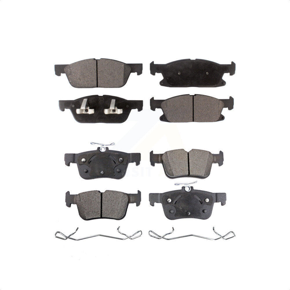Front Rear Semi-Metallic Brake Pads Kit For Ford Edge Lincoln MKX Nautilus KPF-100276