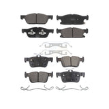 Front Rear Semi-Metallic Brake Pads Kit For Ford Edge Lincoln Nautilus KPF-100630