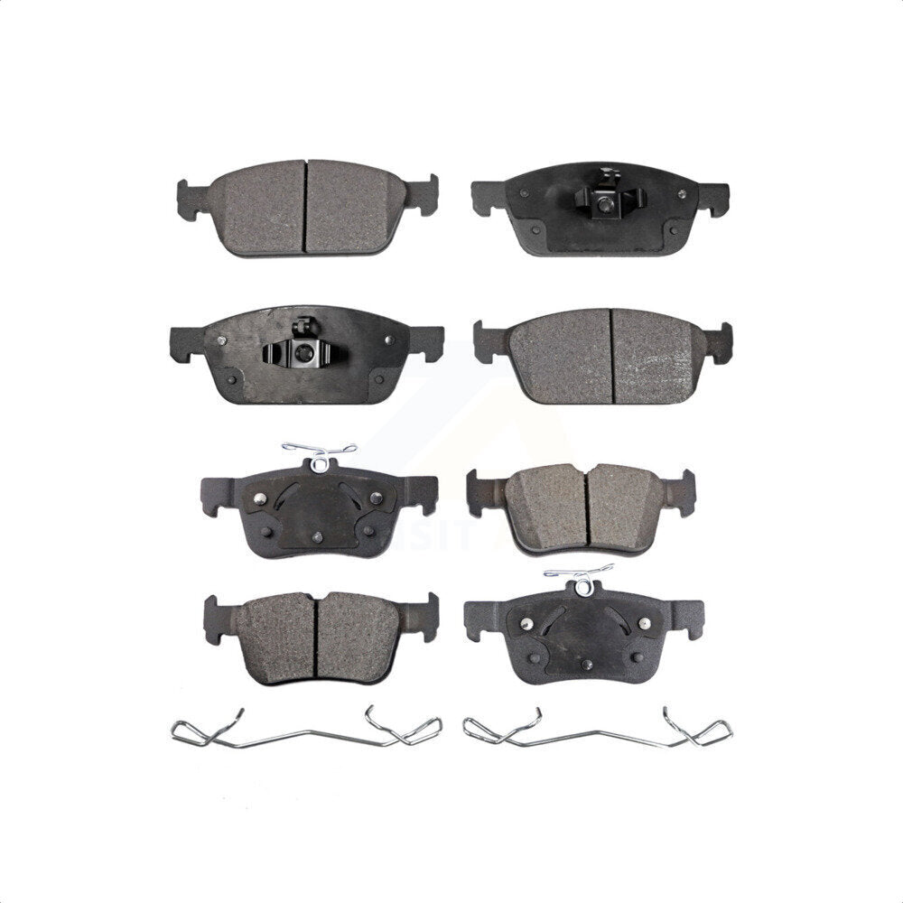 Front Rear Semi-Metallic Brake Pads Kit For Ford Escape Lincoln MKC KPF-100248