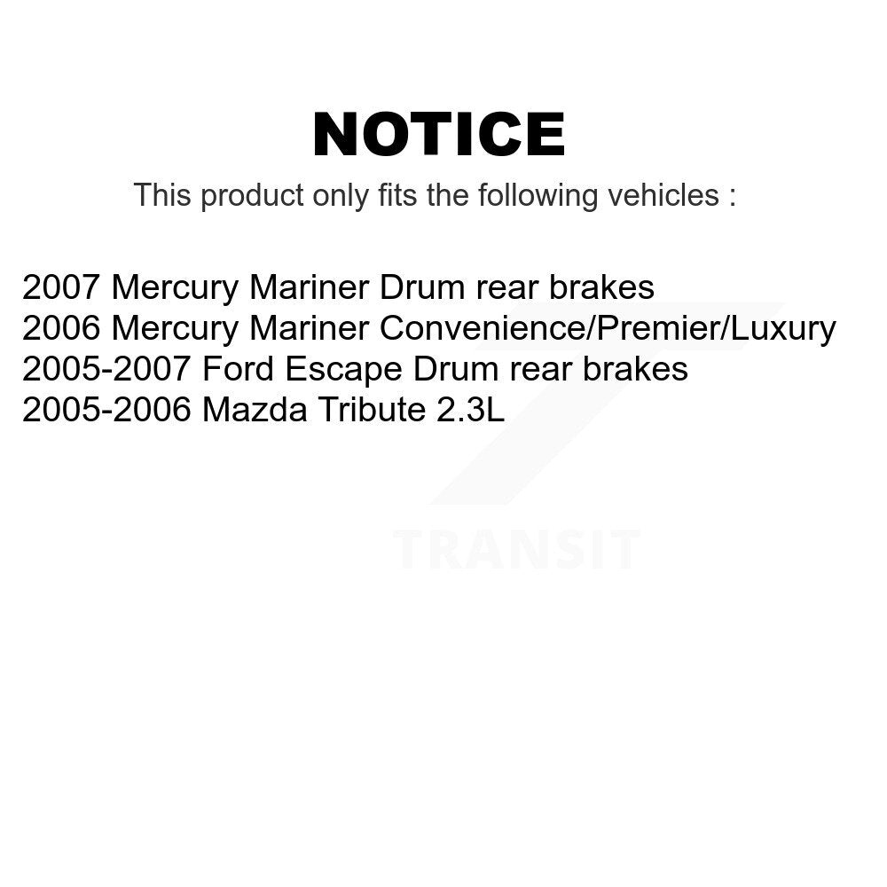 Front Rear Semi-Metallic Brake Pads Kit For Ford Escape Mazda Tribute Mercury Mariner KPF-100383