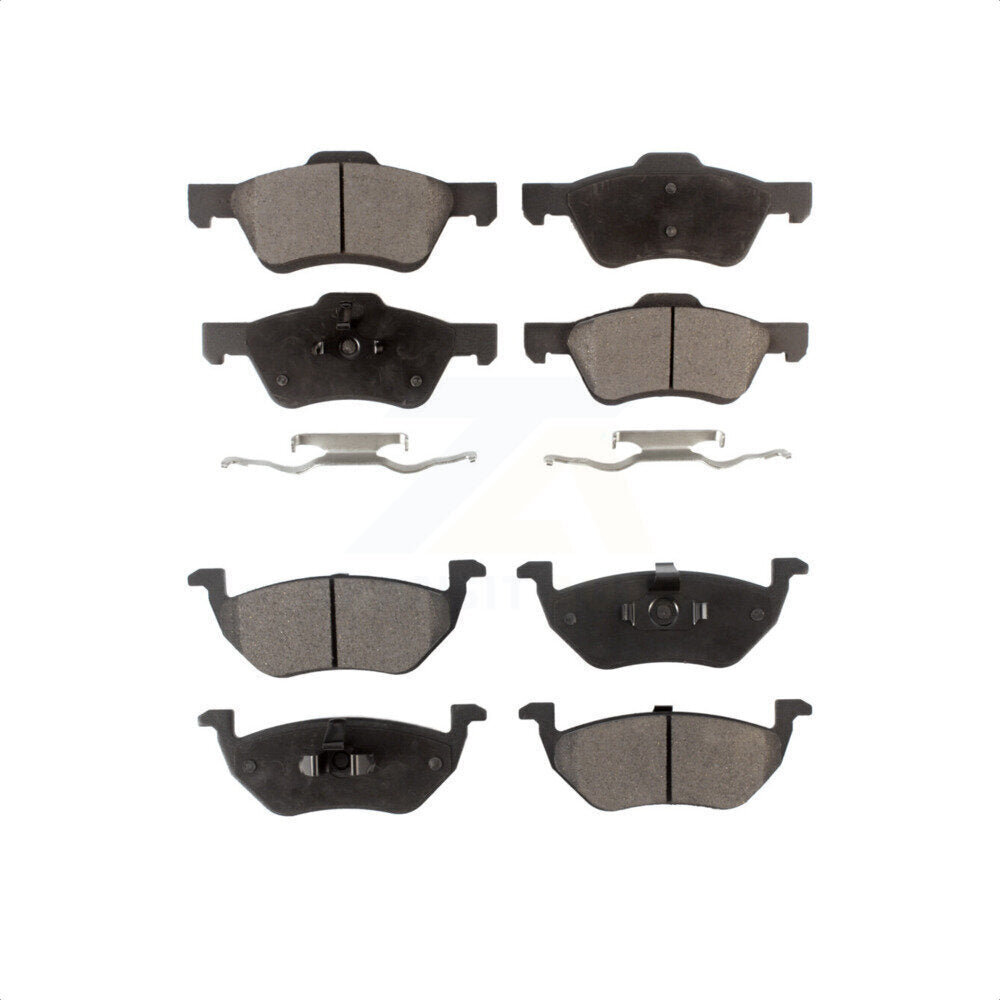 Front Rear Semi-Metallic Brake Pads Kit For Ford Escape Mercury Mariner KPF-100026