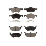 Front Rear Semi-Metallic Brake Pads Kit For Ford Escape Mercury Mariner KPF-100026