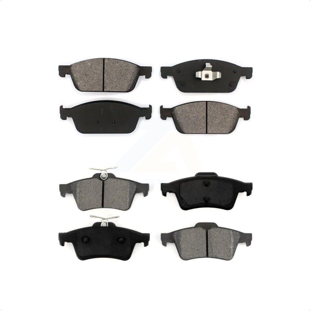 Front Rear Semi-Metallic Brake Pads Kit For Ford Escape Transit Connect KSM-100205
