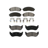 Front Rear Semi-Metallic Brake Pads Kit For Ford Explorer Mercury Mountaineer KSM-100358
