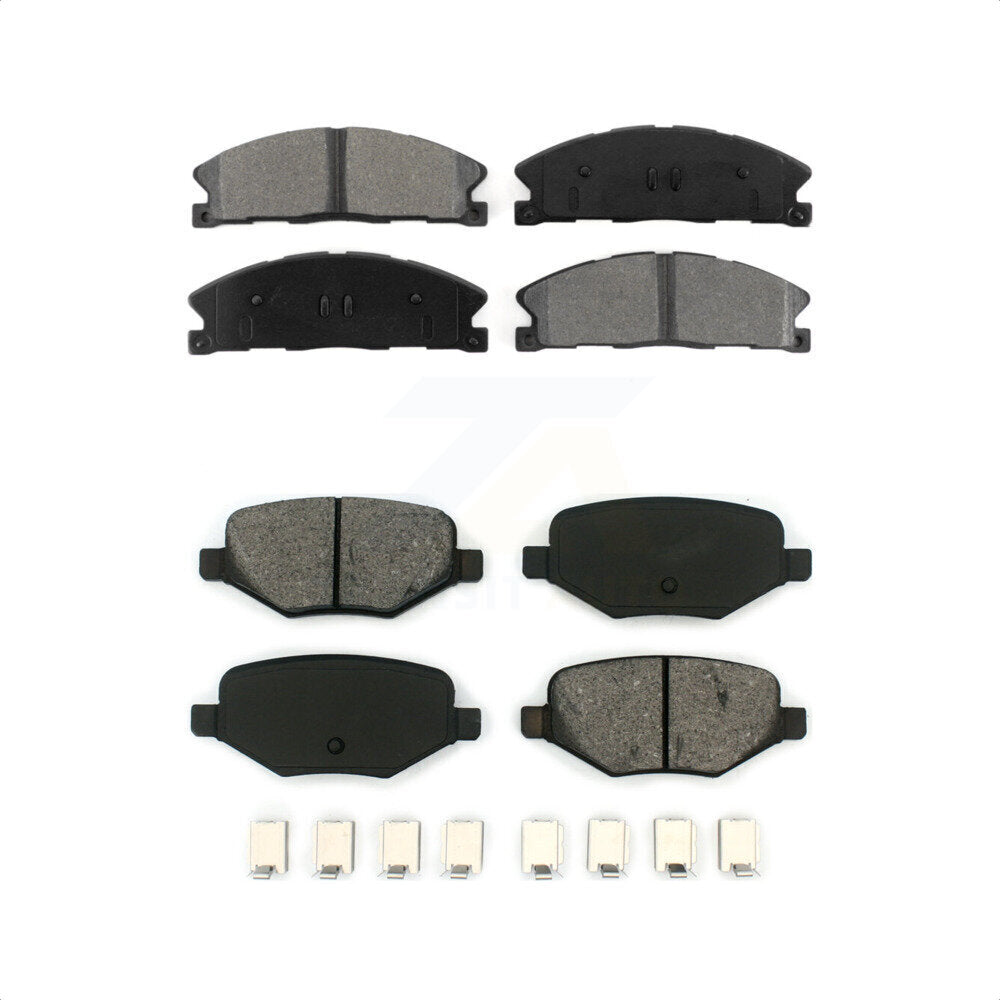 Front Rear Semi-Metallic Brake Pads Kit For Ford Explorer Police Interceptor Utility Lincoln MKS Flex Taurus MKT KSM-100197