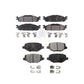 Front Rear Semi-Metallic Brake Pads Kit For Ford Explorer Taurus Flex Lincoln MKT MKS KPF-100205