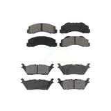 Front Rear Semi-Metallic Brake Pads Kit For Ford F-150 Expedition Lincoln Navigator KSM-100454