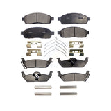 Front Rear Semi-Metallic Brake Pads Kit For Ford F-150 Lincoln Mark LT KPF-100044
