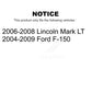 Front Rear Semi-Metallic Brake Pads Kit For Ford F-150 Lincoln Mark LT KSM-100047