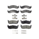 Front Rear Semi-Metallic Brake Pads Kit For Ford F-250 HD KPF-100323
