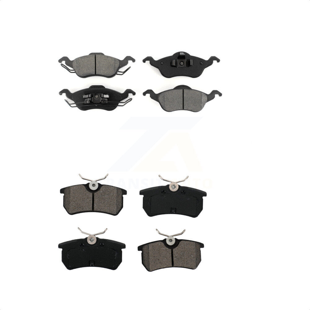 Front Rear Semi-Metallic Brake Pads Kit For Ford Focus KSM-100476