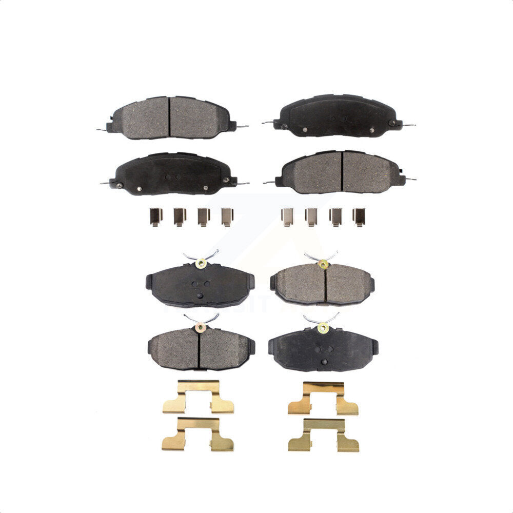 Front Rear Semi-Metallic Brake Pads Kit For Ford Mustang Avanti KPF-100194