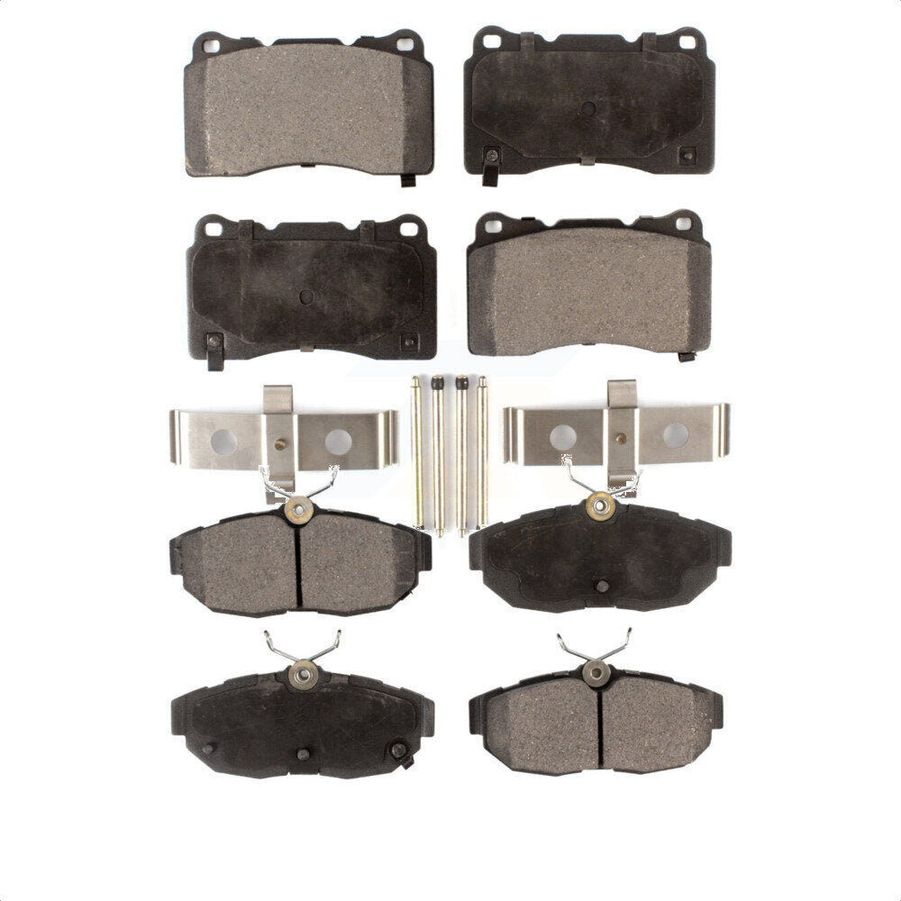 Front Rear Semi-Metallic Brake Pads Kit For Ford Mustang KPF-100008