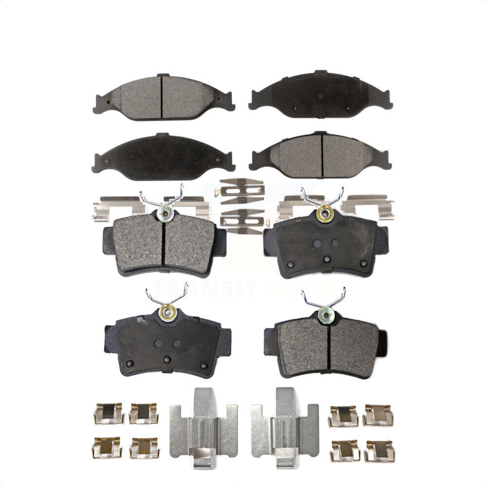 Front Rear Semi-Metallic Brake Pads Kit For Ford Mustang KPF-100365