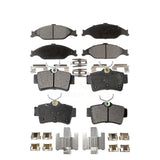Front Rear Semi-Metallic Brake Pads Kit For Ford Mustang KPF-100365