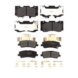 Front Rear Semi-Metallic Brake Pads Kit For Ford Mustang KPF-100530