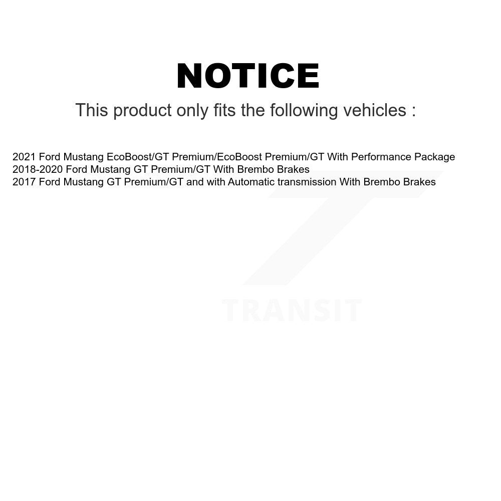 Front Rear Semi-Metallic Brake Pads Kit For Ford Mustang KPF-100532