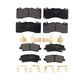 Front Rear Semi-Metallic Brake Pads Kit For Ford Mustang KPF-100532