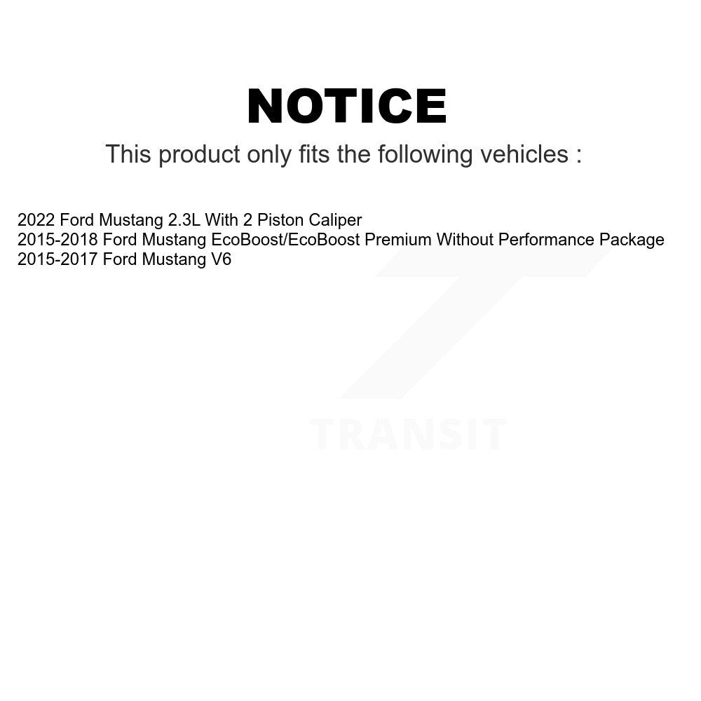 Front Rear Semi-Metallic Brake Pads Kit For Ford Mustang KSM-100516