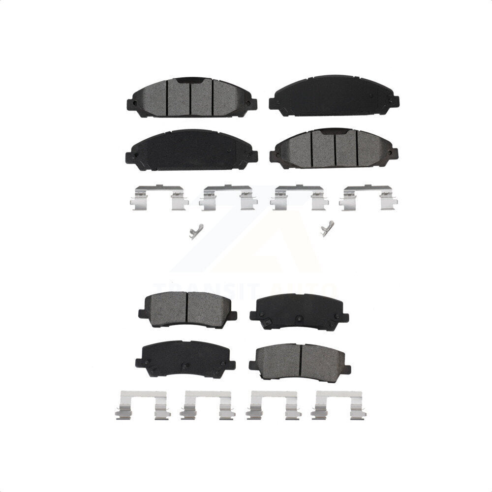 Front Rear Semi-Metallic Brake Pads Kit For Ford Mustang KSM-100516