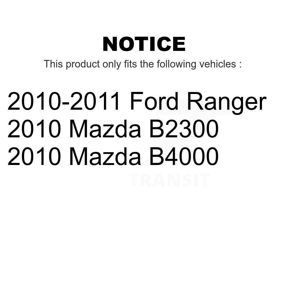 Front Rear Semi-Metallic Brake Pads Kit For Ford Ranger Mazda B2300 B4000 KPF-100377