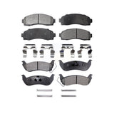 Front Rear Semi-Metallic Brake Pads Kit For Ford Ranger Mazda B2300 B4000 KPF-100377