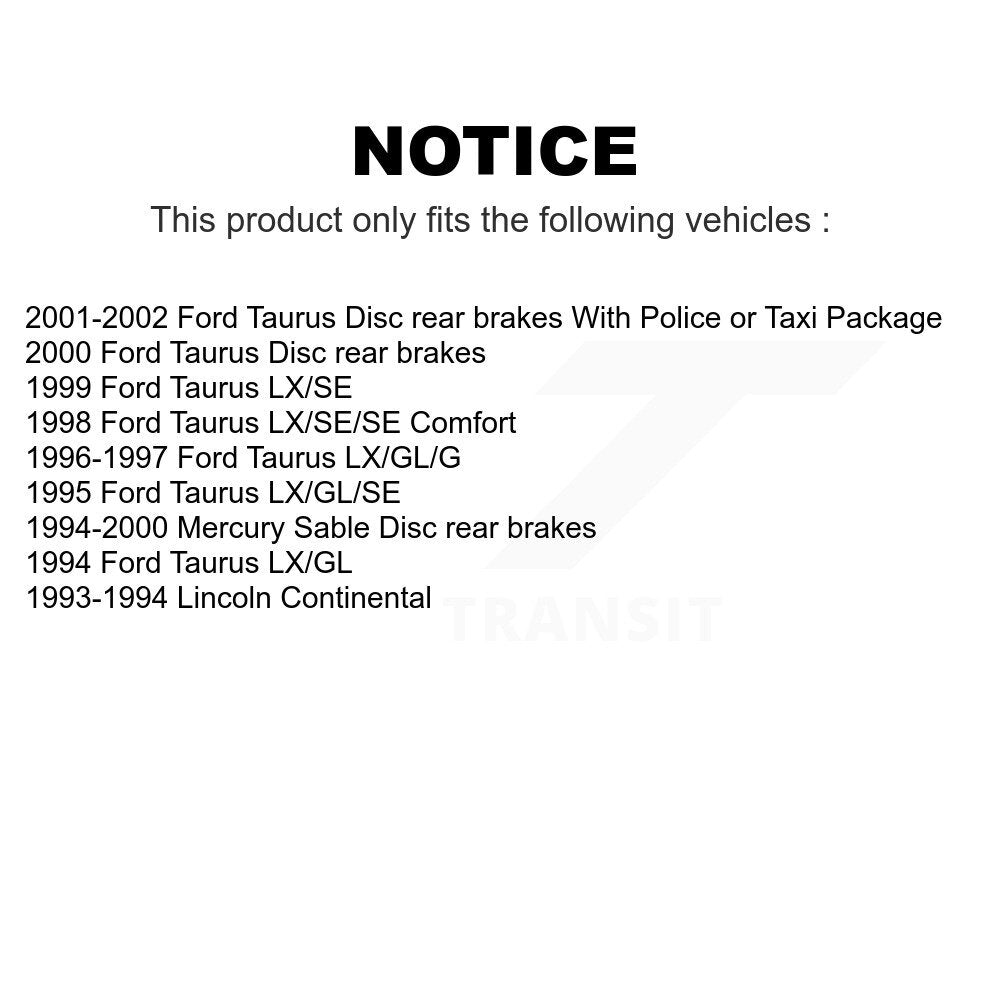 Front Rear Semi-Metallic Brake Pads Kit For Ford Taurus Mercury Sable Lincoln Continental KSM-100272