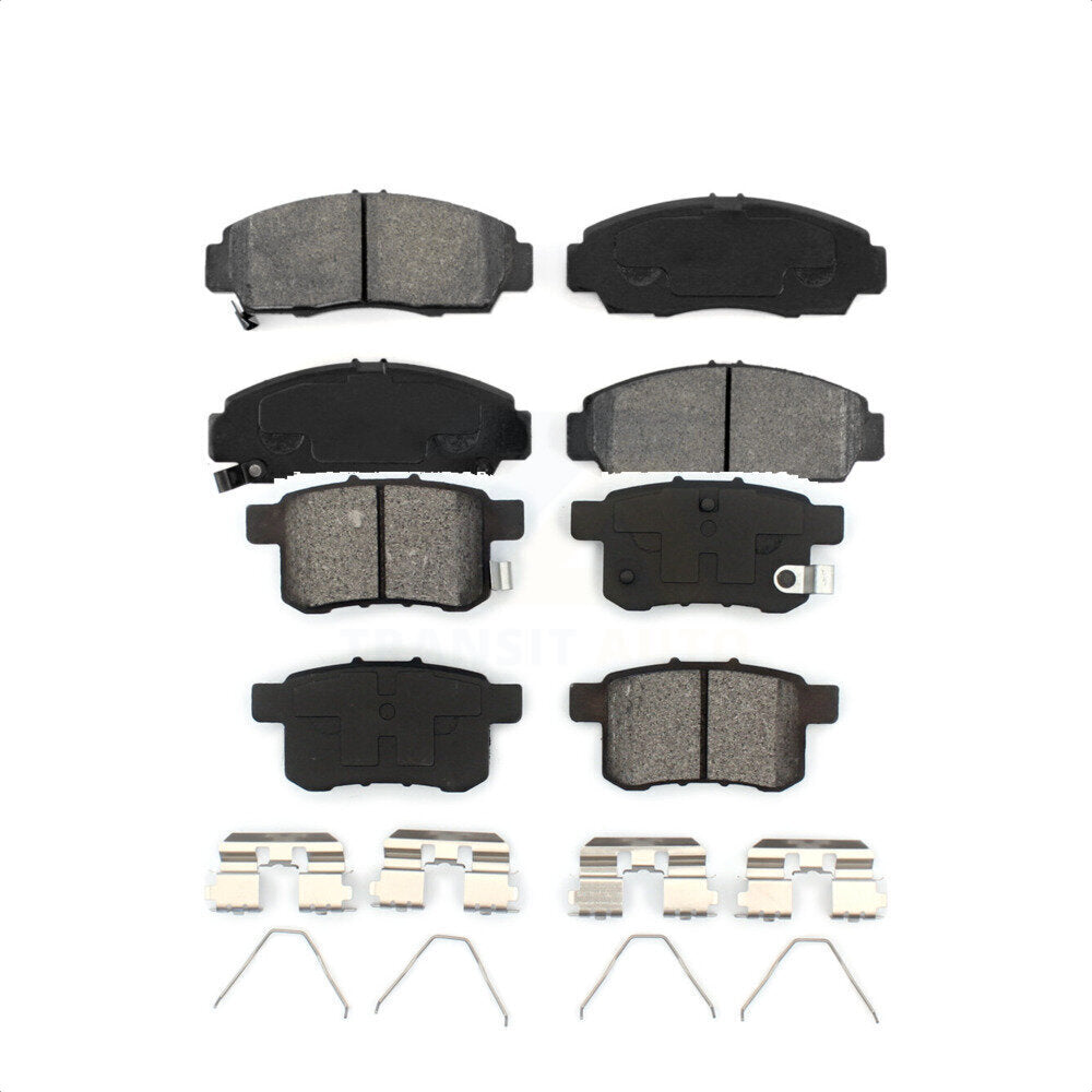 Front Rear Semi-Metallic Brake Pads Kit For Honda Accord Acura TSX KSM-100176