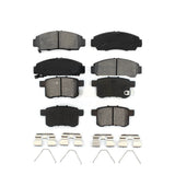 Front Rear Semi-Metallic Brake Pads Kit For Honda Accord Acura TSX KSM-100176