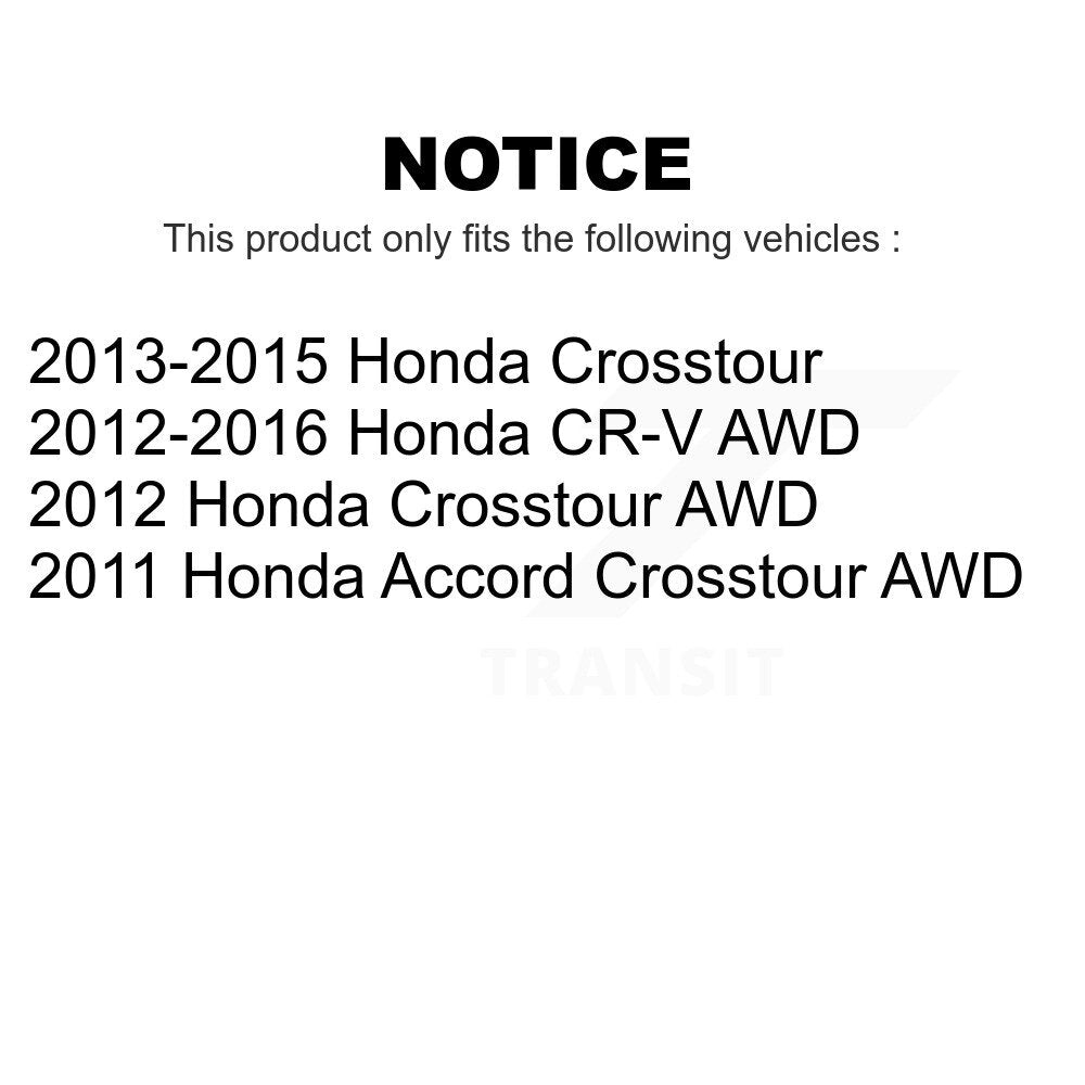 Front Rear Semi-Metallic Brake Pads Kit For Honda CR-V Crosstour Accord KSM-100182