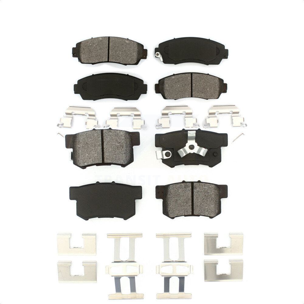 Front Rear Semi-Metallic Brake Pads Kit For Honda CR-V Crosstour Accord KSM-100182
