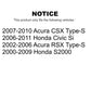 Front Rear Semi-Metallic Brake Pads Kit For Honda Civic Acura RSX S2000 CSX KPF-100374