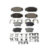 Front Rear Semi-Metallic Brake Pads Kit For Honda Civic Acura RSX S2000 CSX KPF-100374