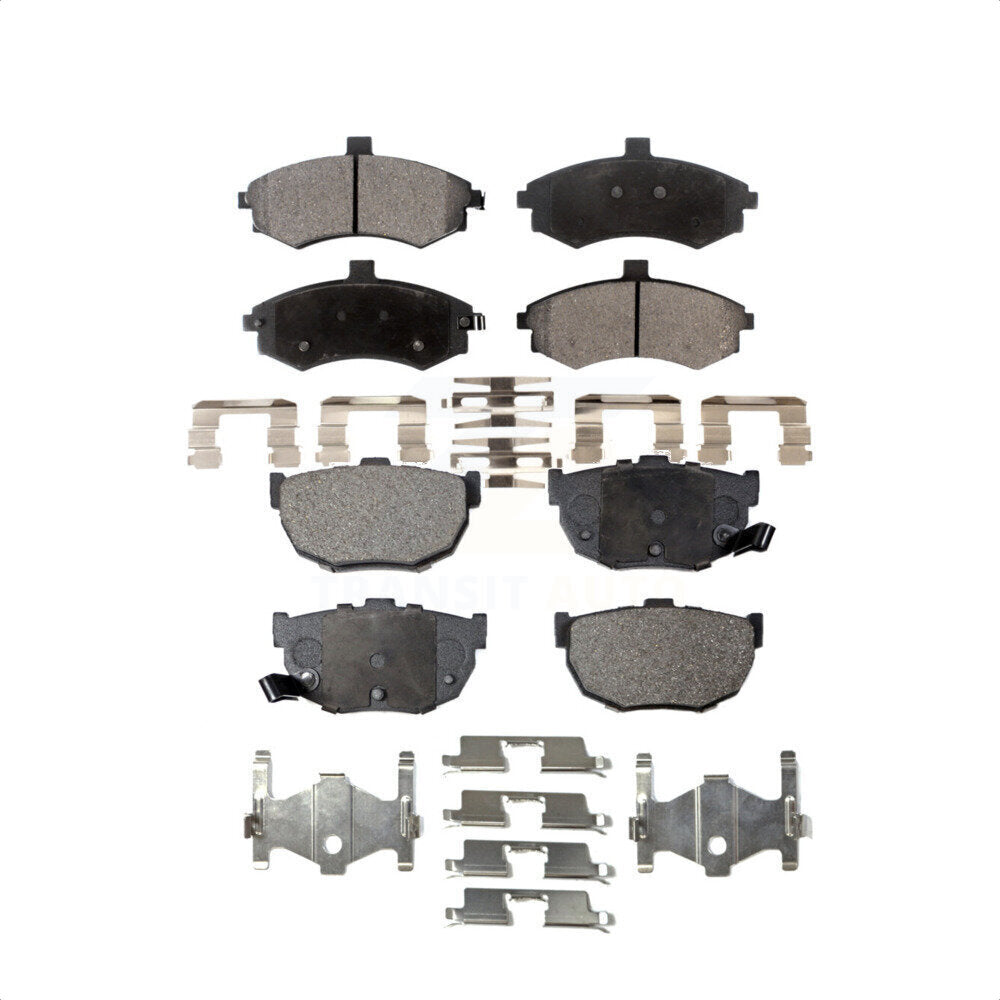 Front Rear Semi-Metallic Brake Pads Kit For Hyundai Elantra Disc rear brakes KPF-100441